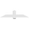 Ekena Millwork Eugene Architectural Grade PVC Gable Bracket, 60"W x 15"H x 6"D x 6"F, 6/12 Pitch GBP060X15X0606EUG00 - alternate 4